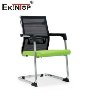 Ergonomic Office Chair With Mesh Material Metal Base Fixed armrest