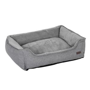 China Brown Large Dog Cushion PGW12GG Model Number Cotton Filling With Removable Cover factory