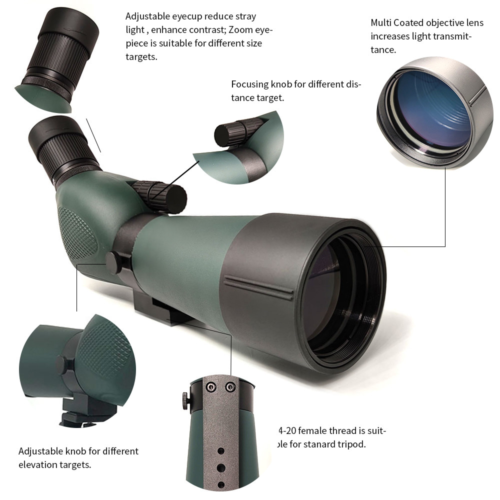 Optics Zoom TFS 20-60x60ED Waterproof Bird Watching Scope Hunting
