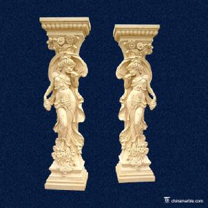 China China marble Stone Carving Sculpture Grand Stone Pillars CL-023 factory