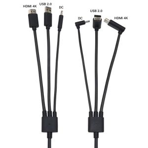 China ODM vr cable for HTC VIVE Angle Left HDMI 4k USB 3.5MM DC 5M or customized factory