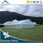 500 People Luxury Transparent Wedding Tent With Clear Roof 100% Waterproof