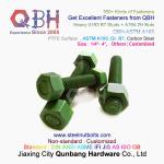 QBH PTFE 1070 Red/Blue/Black/Green Coated 1/4"-4" ASTM A193 B7 Threaded Rod Stud
