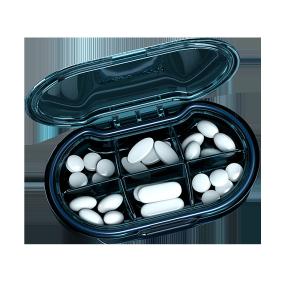 China 3 Times Per Day Bpa Free Pill Organizer Am Pm Child Proof 7 Day 6 Compartments factory