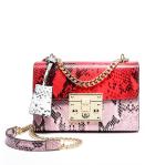 Serpentine Pattern Cow Leather Bags New Arrival Fashion Cross-body Bag for Women