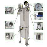 62KG 304 Stainless Steel Bag Filter Housing for Solid-Liquid Separation Tool