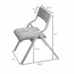 Folding Solid Wood Stackable Restaurant Chairs Backrest Creative Leisure