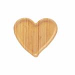 Heart Shaped Bamboo Cheese Board Serving Platter For Hotel Or Home