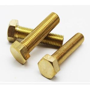 China Din 933 Iso 4017 Hex Head Cap Screw Brass M3 - M20 Fully Threaded on sale