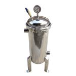 SS304 316L Single Bag Water Pre Filter Housing With 10 20 40 Inch Length