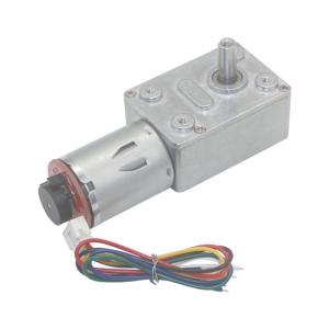 China Encoder Worm Small DC Gear Motors JGY370 DC 12v Self Locking 150rpm factory