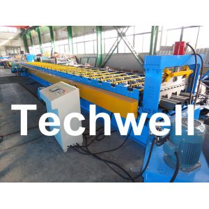 Galvanized Steel Sheet Floor Decking Roll Forming Machine / Cold Roll Forming