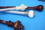 Decorative Ceiling Mount Double Curtain Rod 5.8 Metre 0.4mm