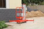 AC Powered Single Mast Lift Aluminum Alloy Hydraulic Lifting Platform