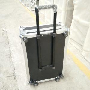 China Customized Aluminum Trolley Flight Case Plywood Road Case with Small Wheels factory