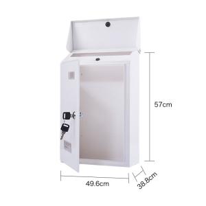China Garden Letterbox Wall Mounted Durable Residential Steel Mailbox factory