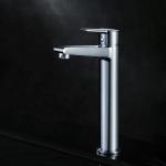 Brass Modern Vessel Single Hole Single Handle Basin Mixer Tap in Chrome