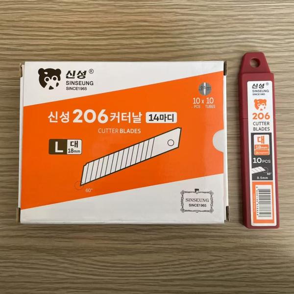 0.5 Mm Thickness 18mm Cutting Knives Made Of SK2 High Carbon Steel For Heavy