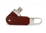 Show Life Brand 64G 3.0 blue color leather USB Sticks with printing logo for