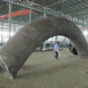 China ASTM A234 WPB 4 Inch Steel Pipe Fittings Bare Bends For BRIDGE PROJECT factory