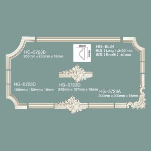 China Polyurethane Panel Moulding Corner HG-5723 factory