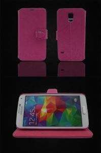 China Fashion leather case for samsung s5 with high quality factory