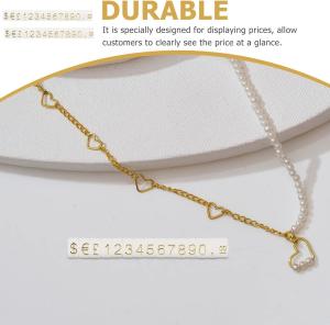 China Metal Tag Assembly Blocks for Dollar Numeral Cubes Rings Stick Combined Number Digit Sign Jewelry Display Racks factory