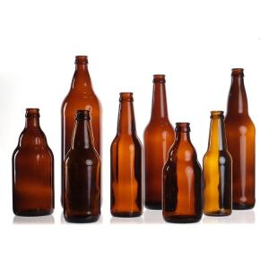 China Wholesale Empty 330ml 33cl 12oz Soda Or Juice Clear Beer Glass Bottles With Lid factory