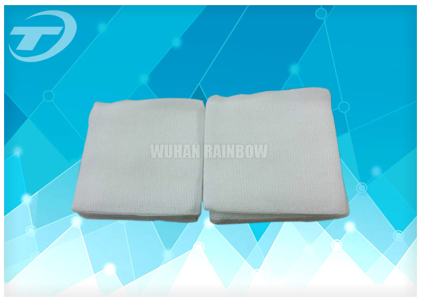 High Whiteness Sterile Cotton Wool Balls / Unfolded First Aid Gauze
