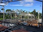 Two Story Light Steel Structure Villa Fire Resistant Asphalt Shingle / Metal