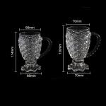 Lead Free High Borosilicate Personalized Glass Cup 175ml 220ml