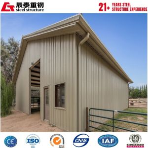 Customized scheme galvanized portal steel frame agricultural building breeding
