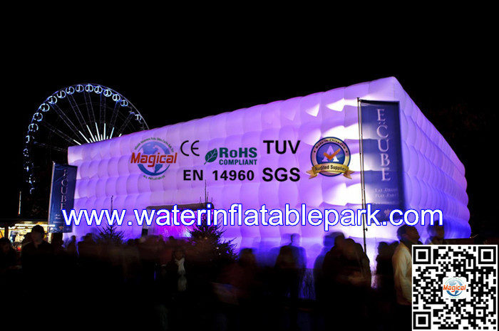 Party Inflatable Lighting Tent With Light / Large Light Tent 20m x 10m x 5m