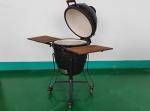 21.5inch Ceramic BBQ Grill Kamado, BBQ, Bamboo Handle, AL top vent