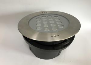 China 40W 45W 316 Stainless Steel Recessed LED Underwater Lights With PVC Sleeve factory
