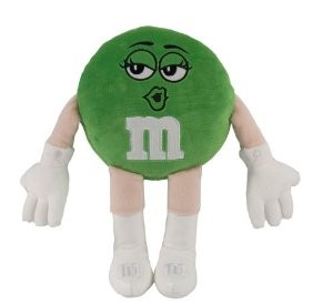 China M&M’ Character Green Medium Plush Toys factory