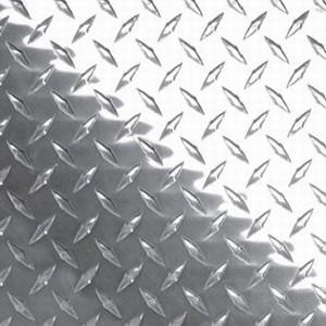 China 1050 Aluminum Sheet Coil Bright Aluminum Diamond Plate Sheets For Toolbox factory
