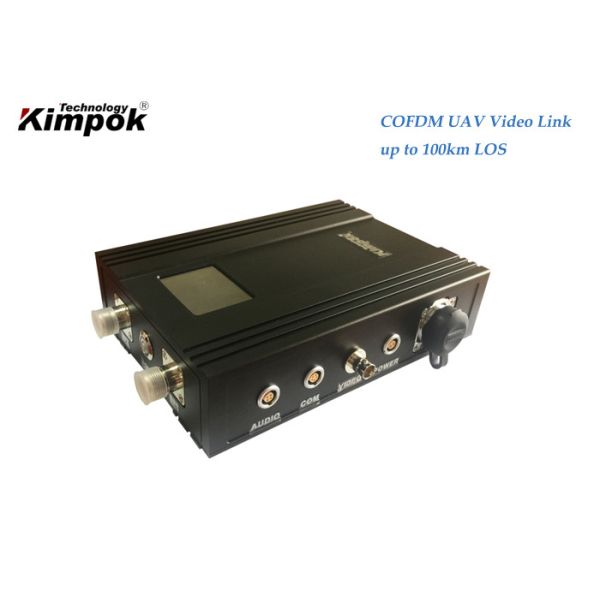 China 60-100KM COFDM UAV Video Transmitter with AES Encryption and H.265 Decoding factory