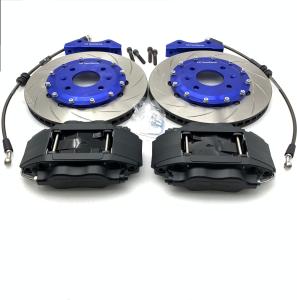 China 7075 Aluminum 4 Pot Brake Kit Disc 285*24mm With Blue Center Bell factory