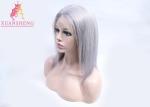 Amazing Custom Human Hair Wigs 150% Density Cuticle Aligned Grey Hair Wig