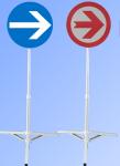 3KG Aluminum 3M Film Reflective Road Signs Manual Adjustment