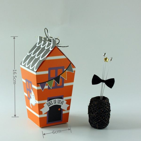 Halloween Personality Printing Candy White Card Paper Box Gift Packaging Box