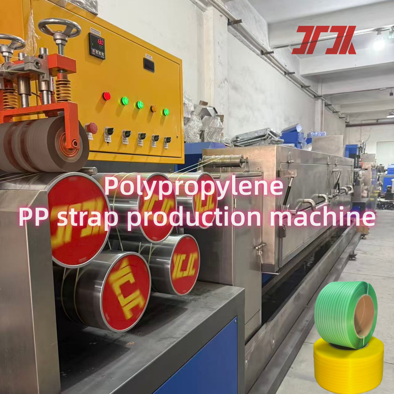 Single screw PP Strap Packing Belt Extrusion Machine Use For Reinforce Packing