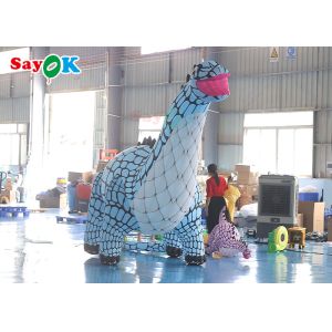 Giant Attractive Green Inflatable Dinosaur Model Advertising In Party Events