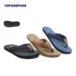China Outdoor Rubber EVA Anti Slip Insole Men Wearing Flip Flops factory