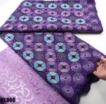Supoo 100% cotton fabric embroidery fabric Allover Czech Stones voile lace for