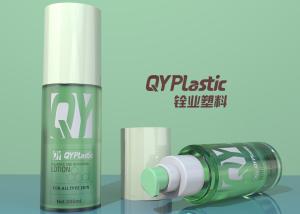 China Transparent Green Plastic Toner Bottle 50ml 100ml With Overcap Lotion Pump factory