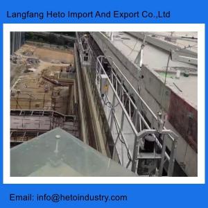 China Building facade cleaning 6 meters electric hoist motor aluminium temporary gondola in China factory