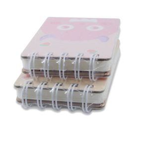 Mini Notebook with Cute Cartoon Print Customized Elastic Kawaii Student