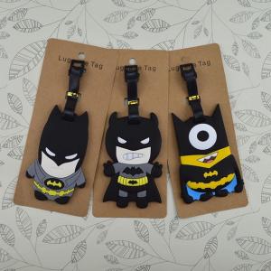 China Factory customized travel accessories 3D pvc luggage tag factory
